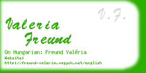 valeria freund business card